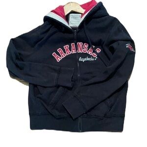 Colosseum Athletics Razorbacks L zip up black jacket